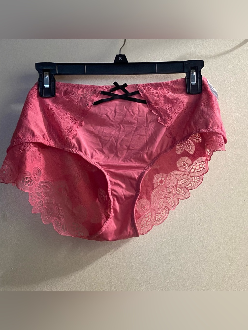 Cacique Womens NWT Plus Size 26 28 Pink Lace Panties Underwear Couture Coquette